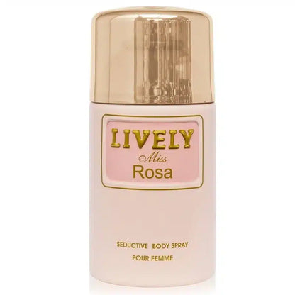 Lively Miss Rosa Seductive Body Spray Pour Femme 250ml Long-Lasting Fresh & Floral Fragrance