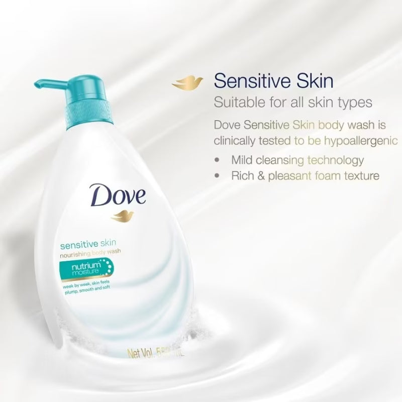 Dove Sensitive Skin Nourishing Body Wash 550ml