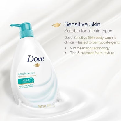 Dove Sensitive Skin Nourishing Body Wash 550ml