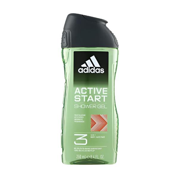 Adidas Active Start 3-in-1 Body, Hair & Face Wash Shower Gel 250ml
