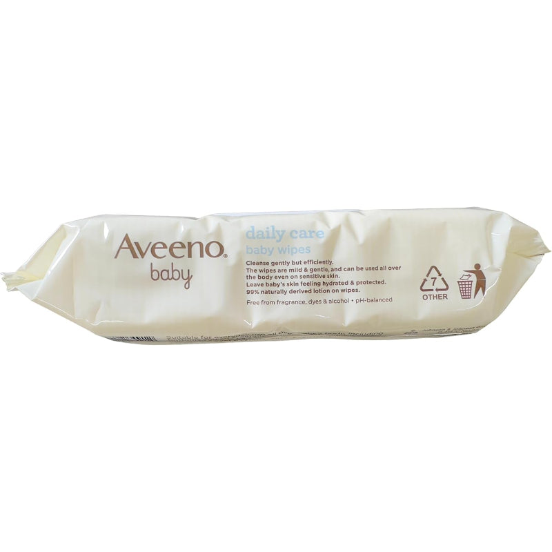 Aveeno Daily Care Face And Body Baby Wipes 72 wipes