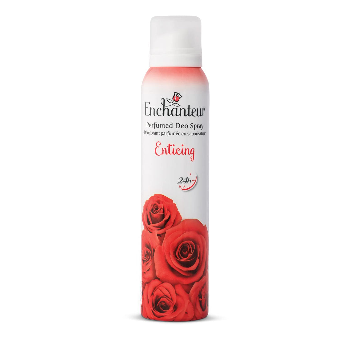 Enchanteur Enticing Perfumed Deo Body Spray for Women 150ml – Long Lasting Floral Fruity Fragrance Spray for Freshness & Odor