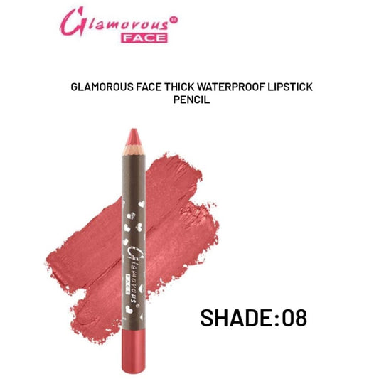 Glamorous Face Thick WaterProof LipStick Pencil (SHADE 08)