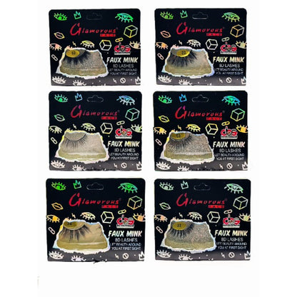 Glamorous Face 8D Mink Hair Eyelashes 10 Pieces (GF 8071)