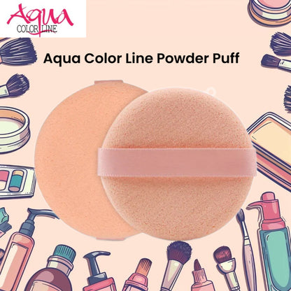 Aqua Color Line Powder Puff