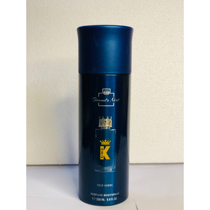 Brand’s Next King Pour Homme Perfume Body Spray 200ml Long-Lasting Masculine Fragrance