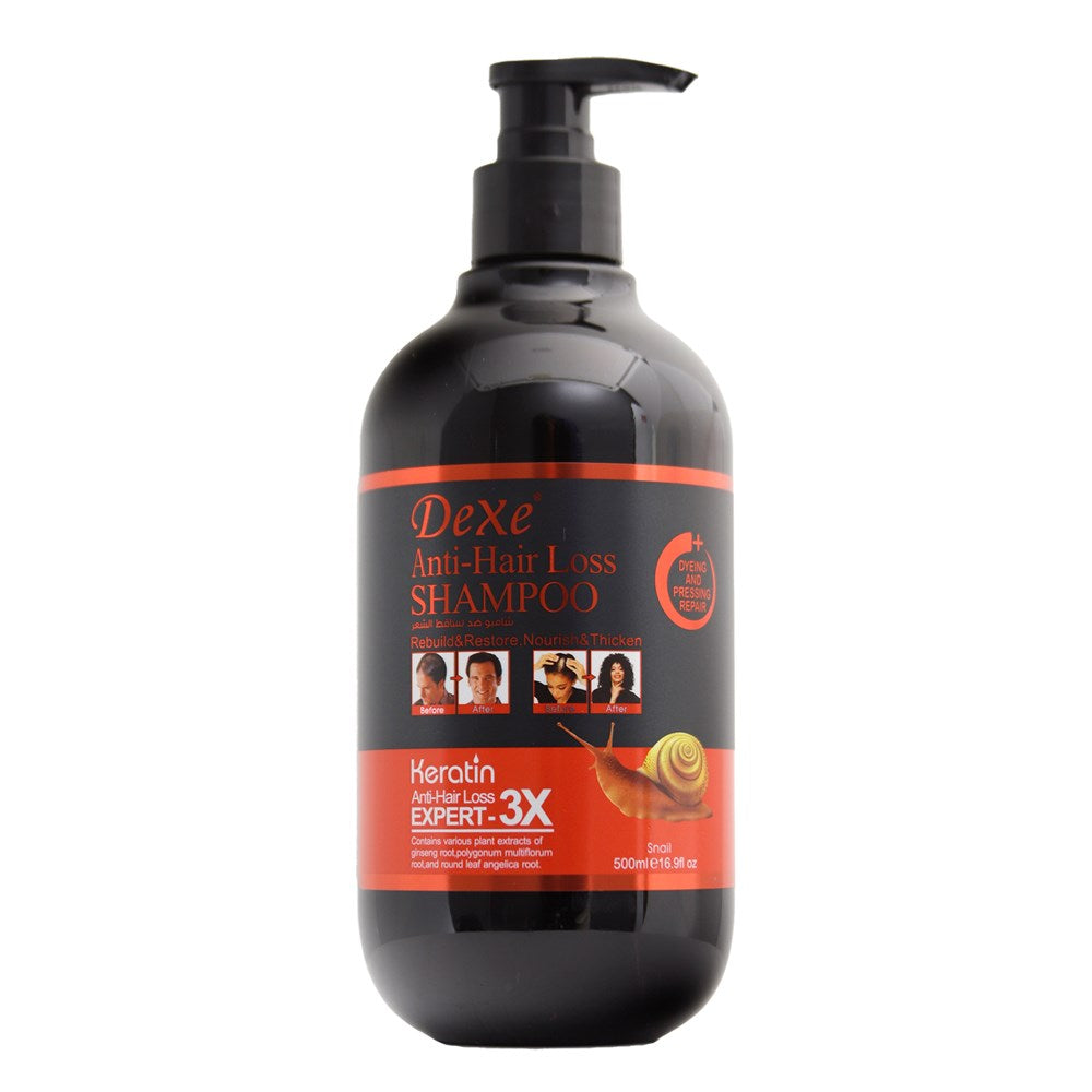 Dexe Anti-Hair Loss Shampoo with Snail Extract 500 ml Strengthening, Repair & Hair Fall Control