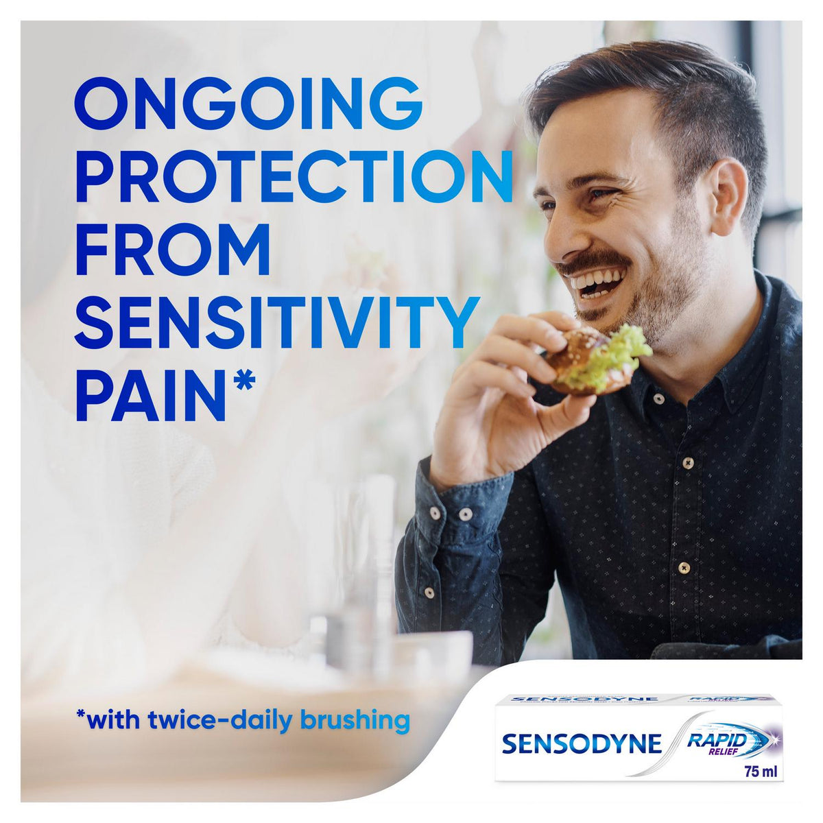 Sensodyne Rapid Relief Toothpaste 75ml Fast Relief for Sensitive Teeth