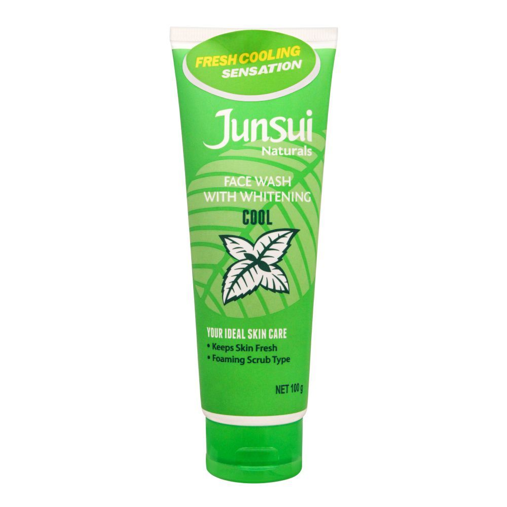 Junsui Cool Facial Wash 100g – Whitening Face Wash for Deep Cleansing, Oil Control & Instant Fresh Cooling Skin Refreshment