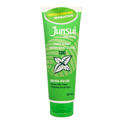 Junsui Cool Facial Wash 100g – Whitening Face Wash for Deep Cleansing, Oil Control & Instant Fresh Cooling Skin Refreshment
