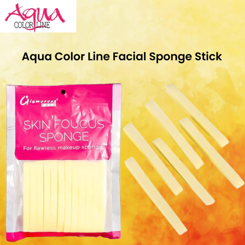 Aqua Color Line Facial Sponge Stick