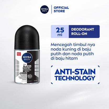Nivea Men Black & White Original Deodorant Roll on 50ml