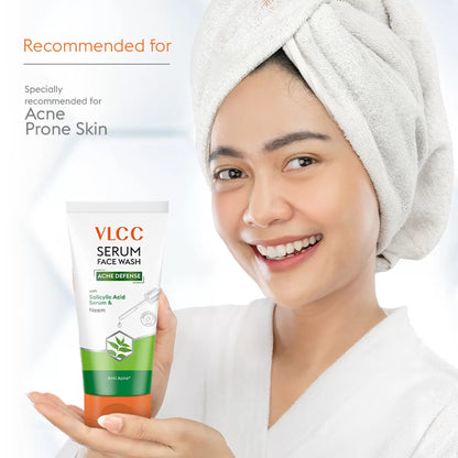 VLCC Acne Defense Serum Face Wash with Salicylic Acid & Neem 150ml