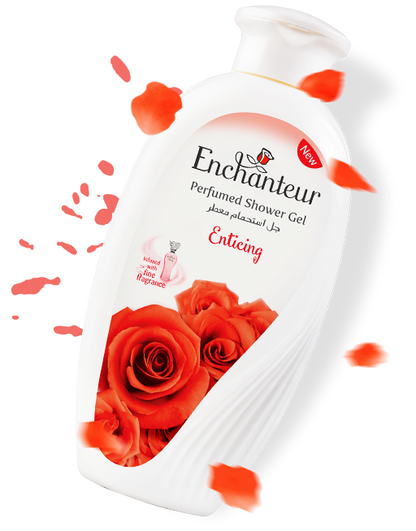 Enchanteur Enticing Perfumed Shower Gel 250ml - Deep Cleansing Moisturizing Body Wash with Long Lasting Floral Fruity Fragran
