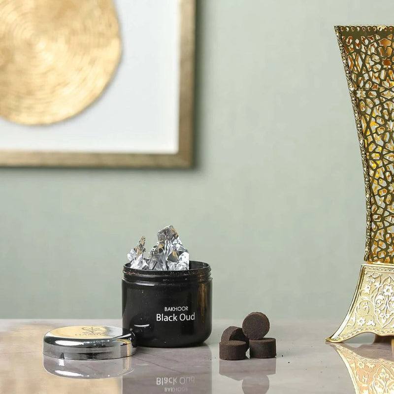 Hamidi Bakhoor Black Oud 70g – Premium Arabic Incense Chips for Long Lasting Strong Oud Fragrance Home Aroma