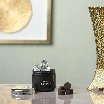 Hamidi Bakhoor Black Oud 70g – Premium Arabic Incense Chips for Long Lasting Strong Oud Fragrance Home Aroma