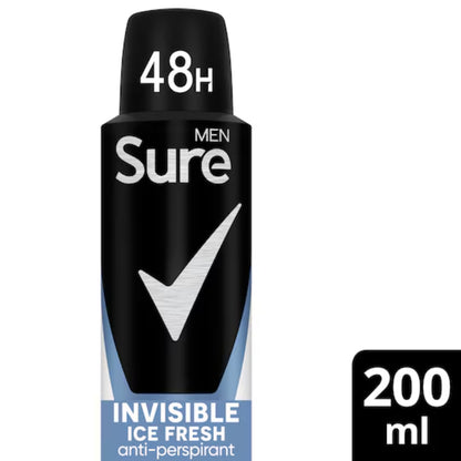 Sure Men 48hr Invisible Ice Fresh Antiperspirant Deodorant Spray