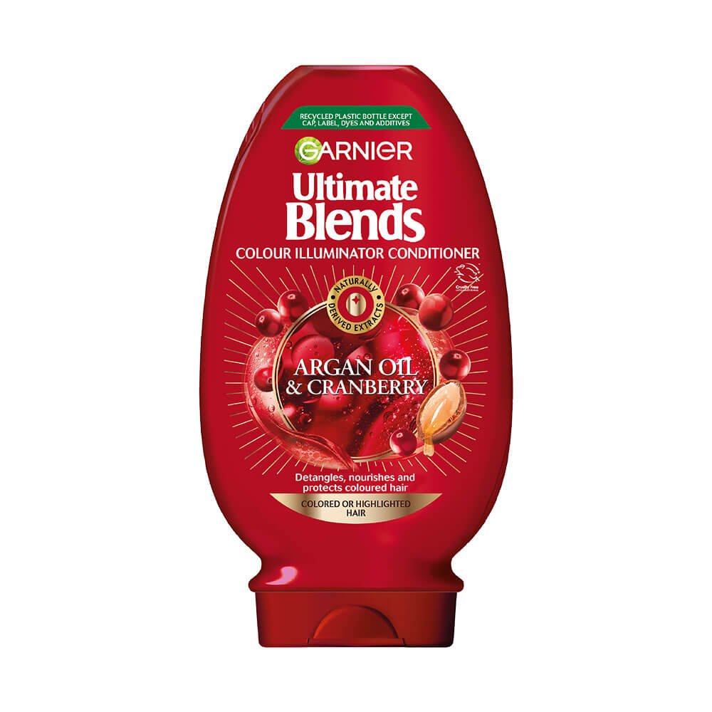 Garnier Ultimate Blends Colour Illuminator Conditioner Argan & Cranberry 400ml