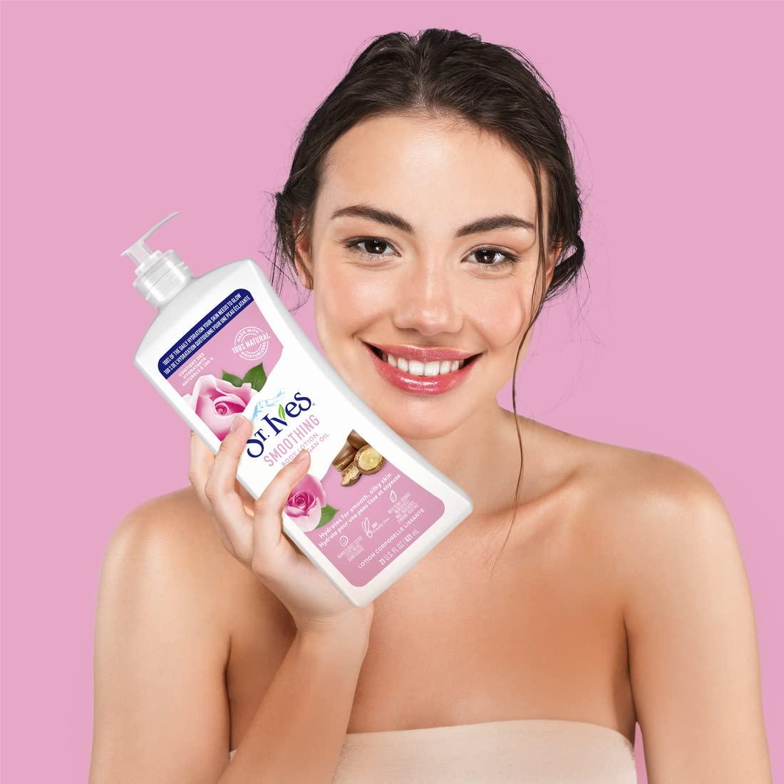 St. Ives Smoothing Body Lotion Rose & Argan Oil 621ml