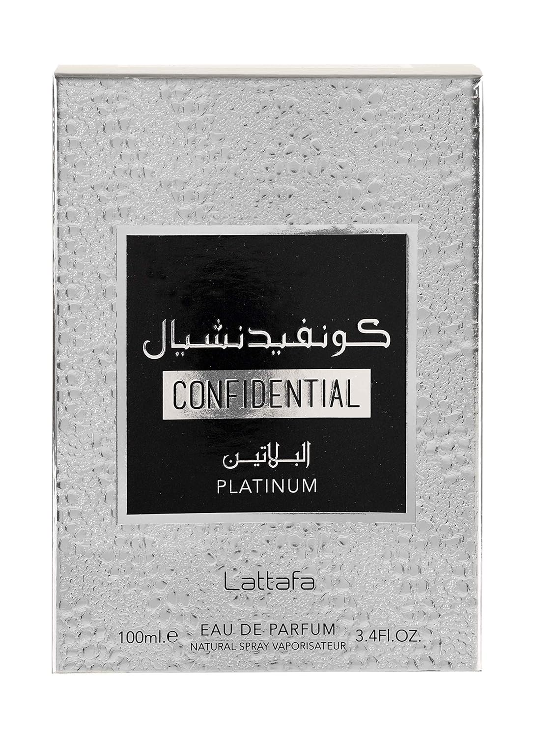 Lattafa Confidential Platinum Eau de Parfum for Women And Men 100 ml