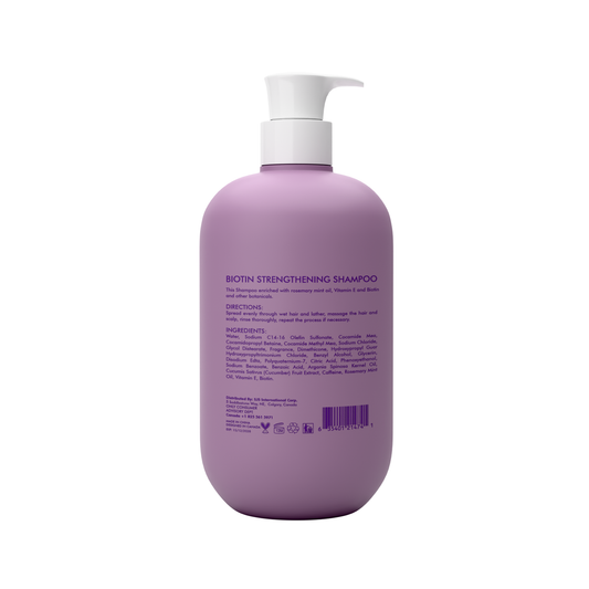 Only Biotin Strengthening Shampoo 500ml - Hair Care Shampoo for Weak & Damaged Hair, Hair Fall Control, Strength Boost, Nouri