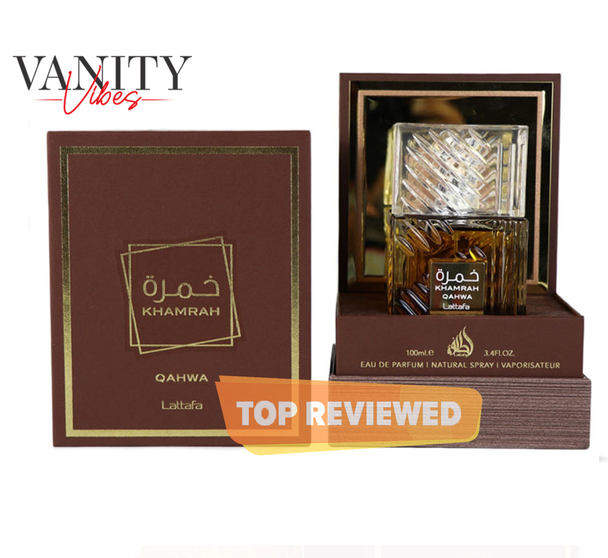 Lattafa Khamrah Qahwa Eau De Parfum 100ML – Original Arabic Unisex Perfume for Men & Women