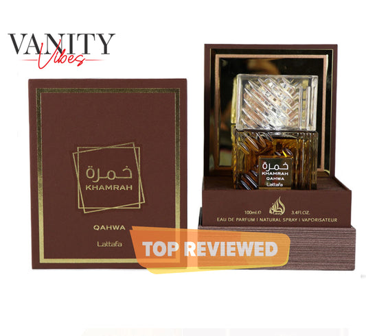 Lattafa Khamrah Qahwa Eau De Parfum 100ML – Original Arabic Unisex Perfume for Men & Women