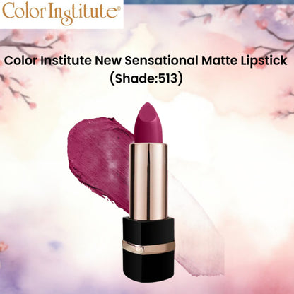 Color Institute New Sensational Matte Lipstick (Shade:513)