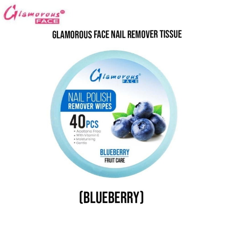 Glamorous Face Nail Remover Tissue (BLUEBERRY)