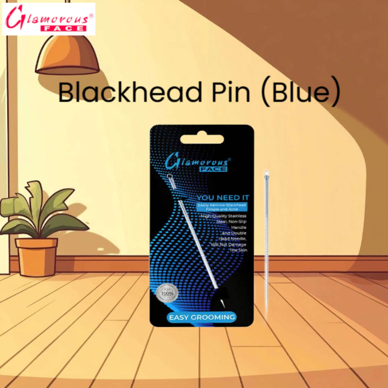 Glamorous Face Blackhead Pin (BLUE)