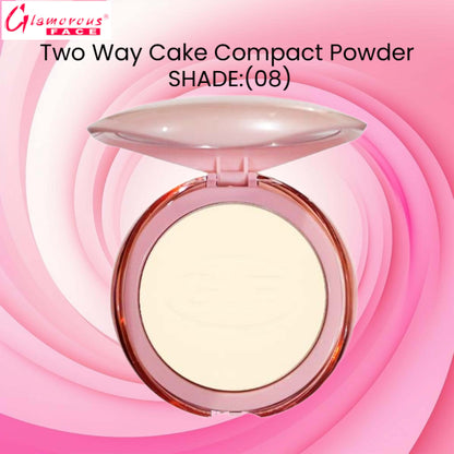 Glamorous Face Two Way Cake Compact Powder (Shade:08)