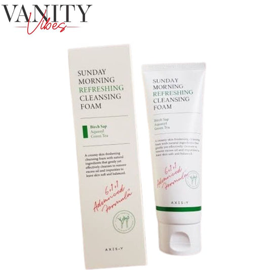 AXIS-Y Sunday Morning Refreshing Cleansing Foam 120 ml Gentle Deep Cleansing & Morning Refresh (K Beauty)