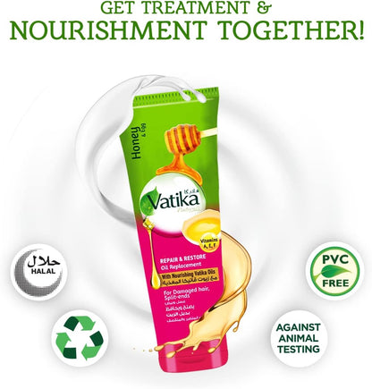Vatika Naturals Honey & Egg Repair & Restore Oil Replacement 200ml