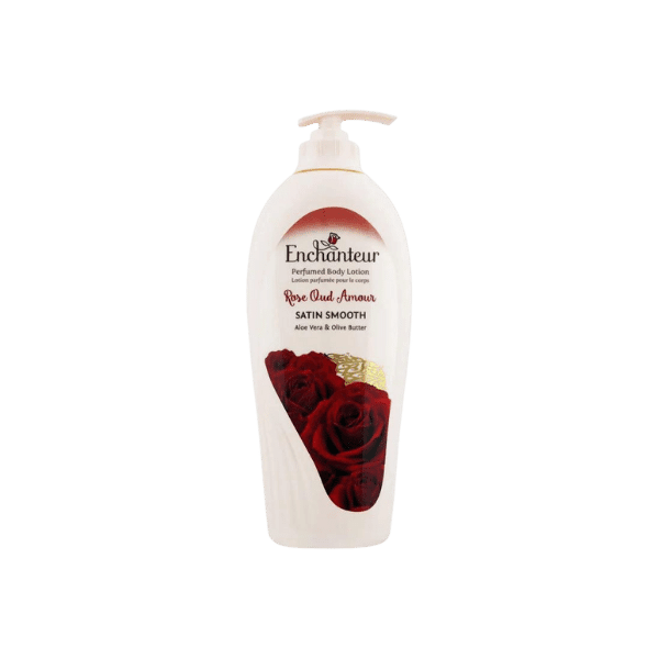 Enchanteur Rose Oud Amour Perfumed Body Lotion 500ml + Enchanteur Stunning Perfumed Body Lotion 250ml (Pack Of 2)