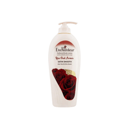 Enchanteur Rose Oud Amour Perfumed Body Lotion 500ml + Enchanteur Stunning Perfumed Body Lotion 250ml (Pack Of 2)