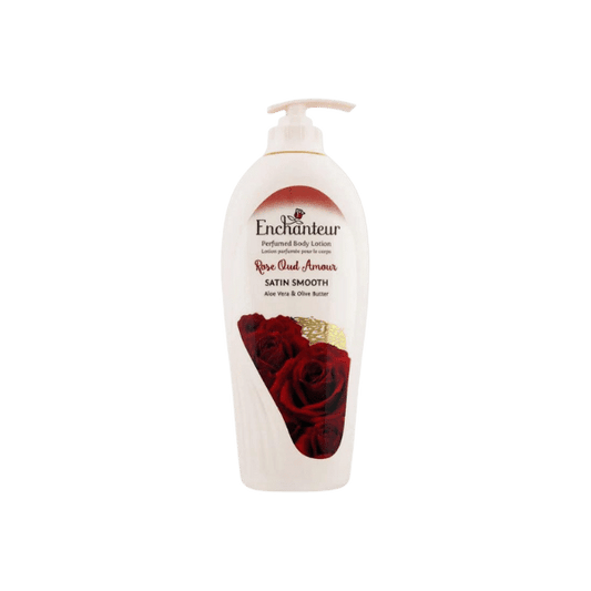 Enchanteur Rose Oud Amour Perfumed Body Lotion 500ml + Enchanteur Stunning Perfumed Body Lotion 250ml (Pack of 2)