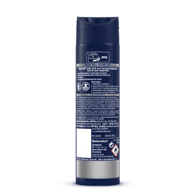 NIVEA Men Cool Kick Body Spray 150ml