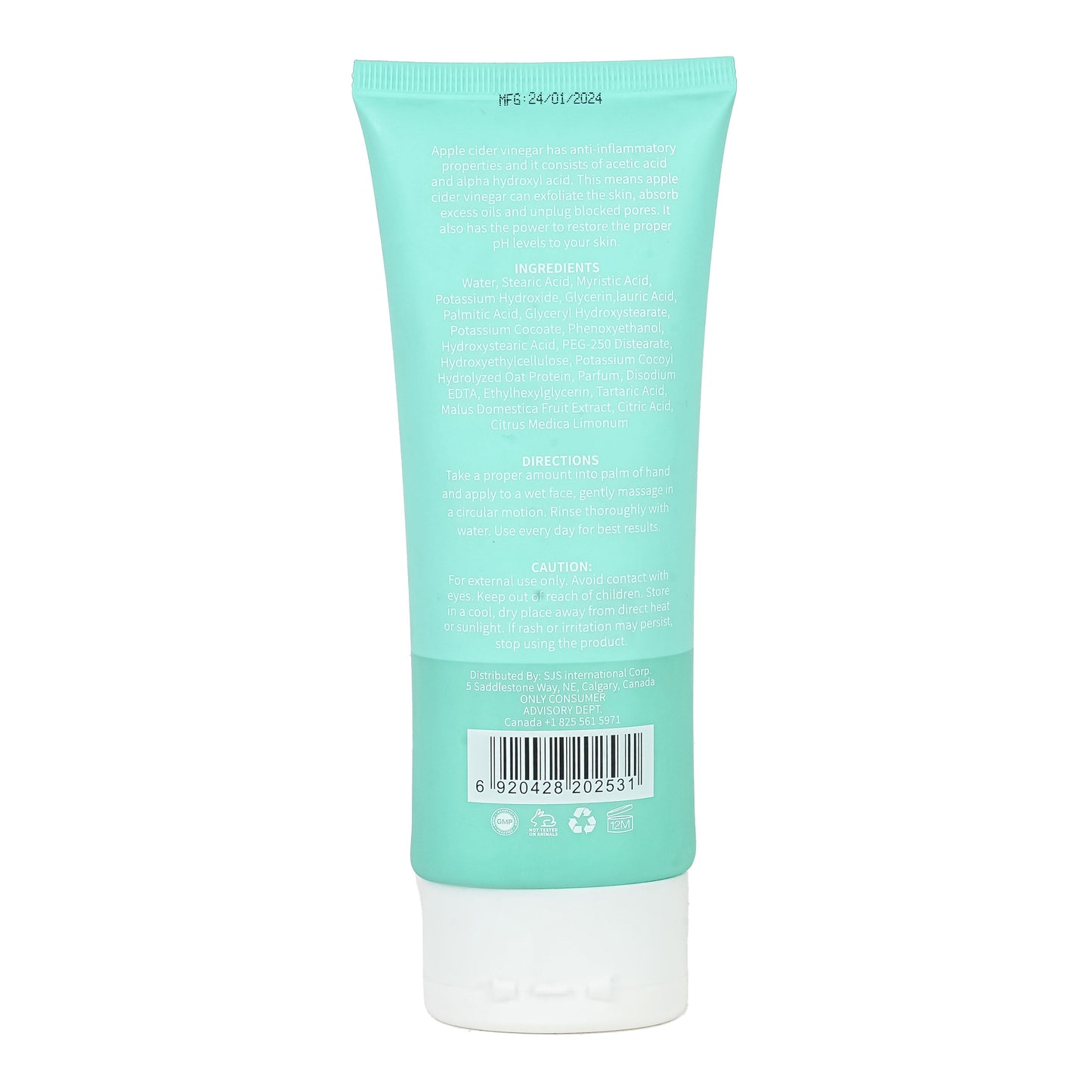 Only The Beauty Experts Face Wash Foaming Cream Cleanser with Apple Cider Vinegar 150ml Deep Cleansing & Clarifying