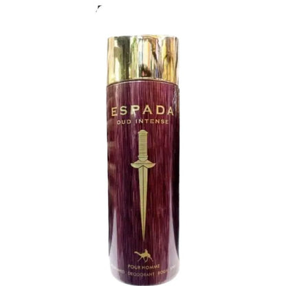 EMPER Espada Oud Intense Pour Homme Deodorant Body Spray 200ml Long-Lasting Fresh & Oud‑Infused Masculine Fragrance