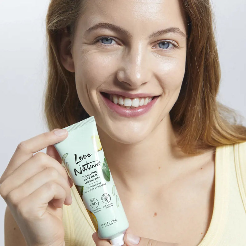 Oriflame Love Nature Hydrating Mask Aloe vera & Pineapple 75ml