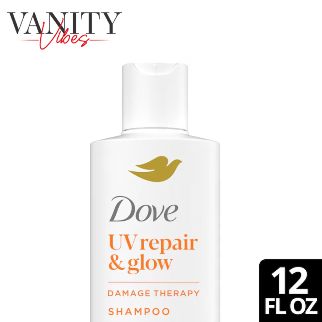 Dove Damage Therapy UV Repair & Glow Shampoo with Bio-Protein Care & Ferulic Acid Serum 355ml (USA)