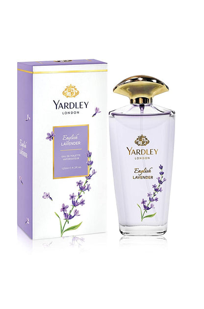 Yardley London English Lavender Eau de Toilette for Women 125ml - Classic Floral Lavender Fragrance Perfume with Soothing Fre