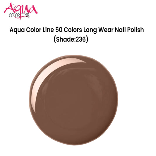 Aqua Color Line 50 Colors Long Wear Nail Polish (Shade:236)
