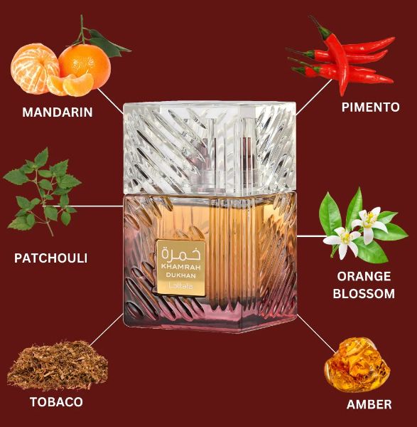 Lattafa Khamrah Dukhan Eau De Parfum 100ML – Original New 2025 Unisex Arabic Perfume