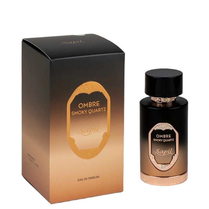 Sapil Ombre Smoky Quartz Eau de Parfum for Men & Women 100ml - Long Lasting Smoky Woody Fragrance Perfume with Warm Amber Not