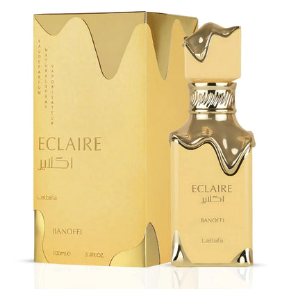Lattafa Eclaire Banoffi Eau De Parfum 100ml – Long Lasting Sweet Gourmand Unisex Arabic Fragrance for Men & Women