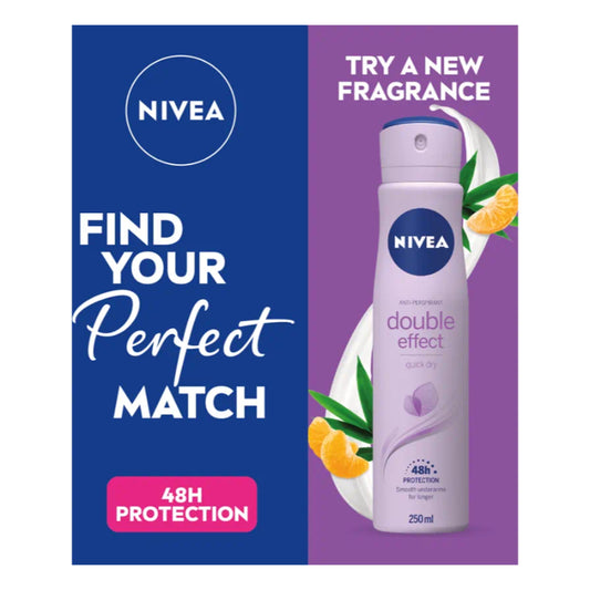 Nivea Double Effect Quick Dry Anti-Perspirant Deodorant Spray 250ml