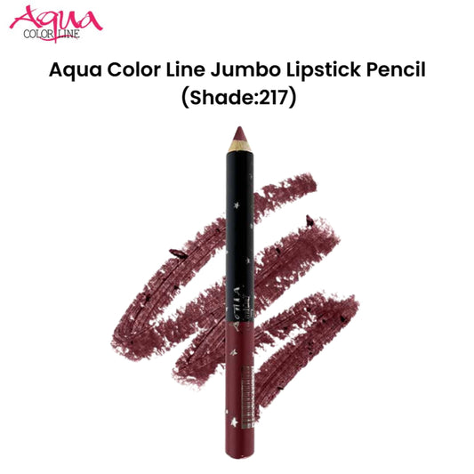 Aqua Color Line Jumbo Lipstick Pencil (Shade:217)