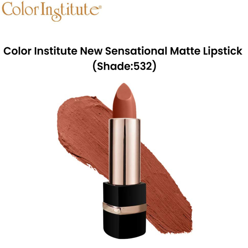 Color Institute New Sensational Matte Lipstick (Shade:532)