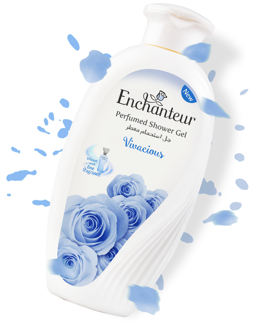 Enchanteur Vivacious Perfumed Shower Gel 250ml - Deep Cleansing Moisturizing Body Wash with Long Lasting Floral Fragrance for